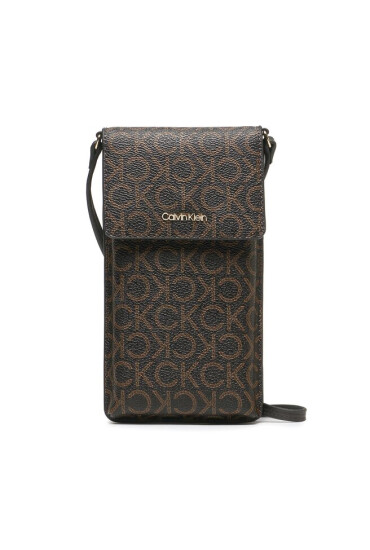 Calvin Klein Калъф за телефон Ck Must Phone Pouch Xbody-Mono K60K611323 Brown Mono 0HD - Mera.bg