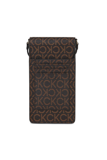 Calvin Klein Калъф за телефон Ck Must Phone Pouch Xbody-Mono K60K611323 Brown Mono 0HD - Mera.bg