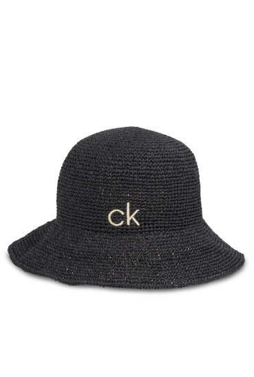 Calvin Klein Капела Wide Brim Straw Bucket Hat K60K612914 Черен - Mera.bg