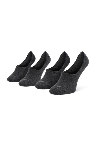 Calvin Klein Комплект 2 чифта терлик дамски 701218771 Dark Grey Melange 003 - Mera.bg