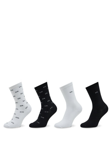 Calvin Klein Комплект 4 чифта дълги чорапи дамски Sock 4P Holiday 701225011 Black Combo 001 - Mera.bg
