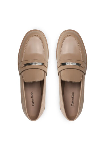 Calvin Klein лоуфъри с дебела подметка Rubber Sole Loafer W/Hw HW0HW01791 Бежов - Mera.bg