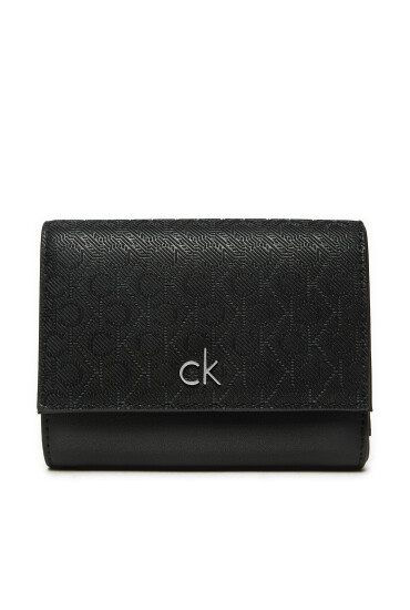 Calvin Klein Малък дамски портфейл Ck Daily Medium Trifold_Mono K60K612841 Черен - Mera.bg