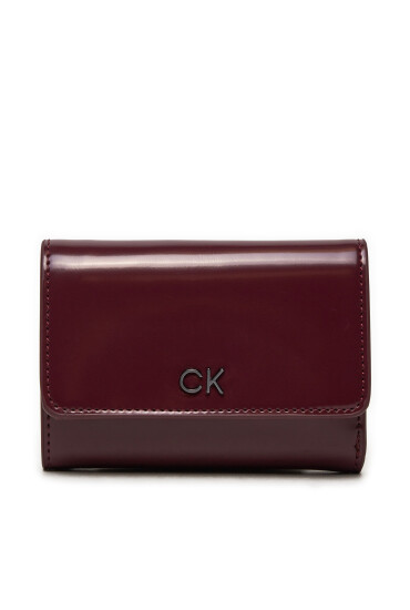 Calvin Klein Малък дамски портфейл Ck Daily Sm Trfold K60K612425 Бордо - Mera.bg