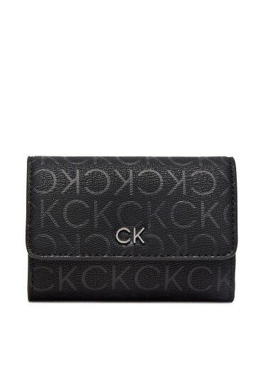 Calvin Klein Малък дамски портфейл Ck Daily Small Trifold Epi Mn K60K612637 Черен - Mera.bg