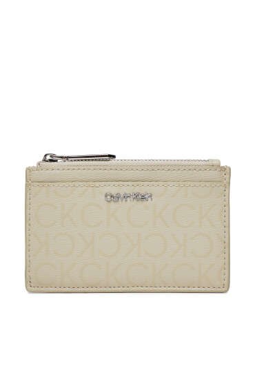 Calvin Klein Малък дамски портфейл Ck Must Lg Cardholder_Epi Mono K60K611935 Сив - Mera.bg