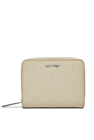 Calvin Klein Малък дамски портфейл Ck Must Md Z/A Wallet_Epi Mono K60K611932 Сив - Mera.bg