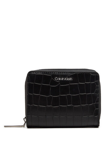 Calvin Klein Малък дамски портфейл Ck Must Md Zip Around K60K612355 Черен - Mera.bg