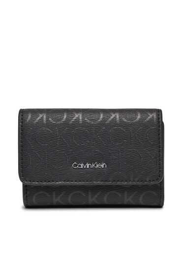 Calvin Klein Малък дамски портфейл Ck Must Small Trifold_Epi Mono K60K611931 Черен - Mera.bg