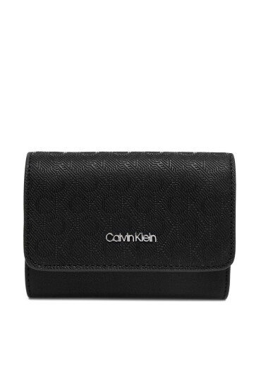 Calvin Klein Малък дамски портфейл Ck Must Small Trifold_Mono K60K612939 Черен - Mera.bg