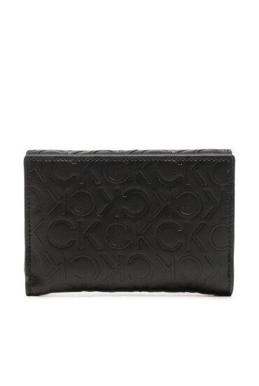 Calvin Klein Малък дамски портфейл Ck Must Trifold Sm/Emb Mono K60K610951 BAX - Mera.bg