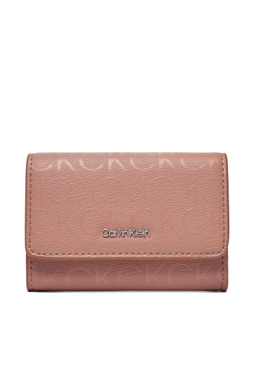 Calvin Klein Малък дамски портфейл Ck Must Trifold Sm_Epi Mono K60K611439 Розов - Mera.bg