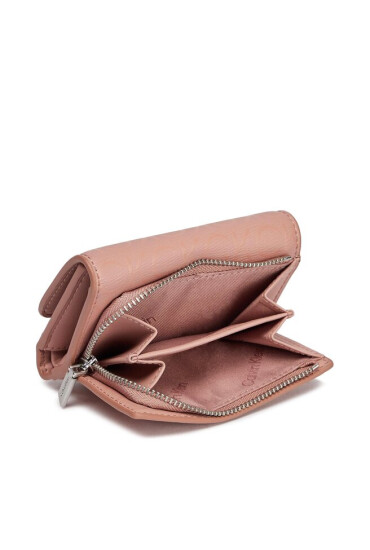 Calvin Klein Малък дамски портфейл Ck Must Trifold Sm_Epi Mono K60K611439 Розов - Mera.bg