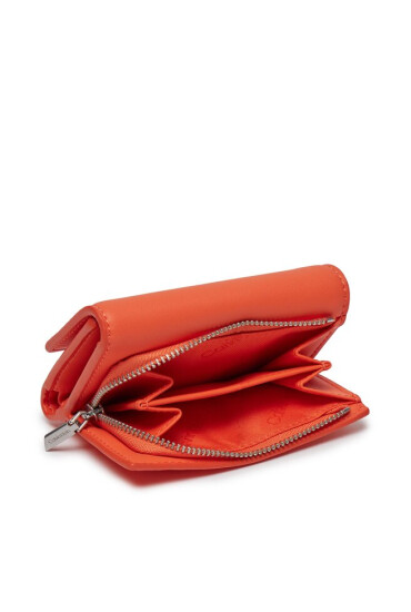 Calvin Klein Малък дамски портфейл Ck Must Trifold Sm K60K607251 Flame SA3 - Mera.bg