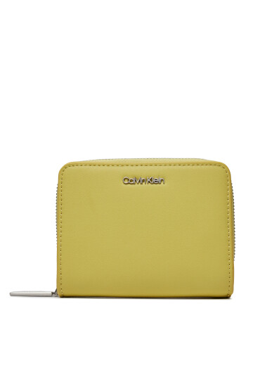 Calvin Klein Малък дамски портфейл Ck Must Z/A Wallet W/Flap Md K60K607432 Жълт - Mera.bg