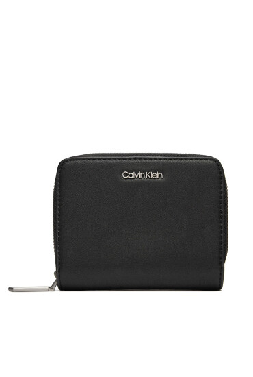 Calvin Klein Малък дамски портфейл Ck Must Z/A Wallet W/Flap Md K60K607432 Черен - Mera.bg