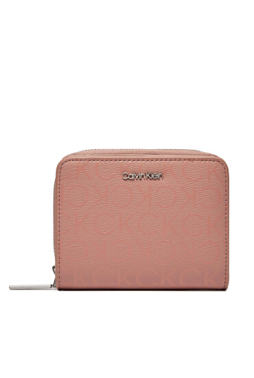 Calvin Klein Малък дамски портфейл Ck Must Z/A Wllt Flp Md Epi Mono K60K609996 Розов - Mera.bg