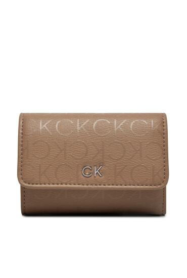 Calvin Klein Малък дамски портфейл K60K612637 Бежов - Mera.bg