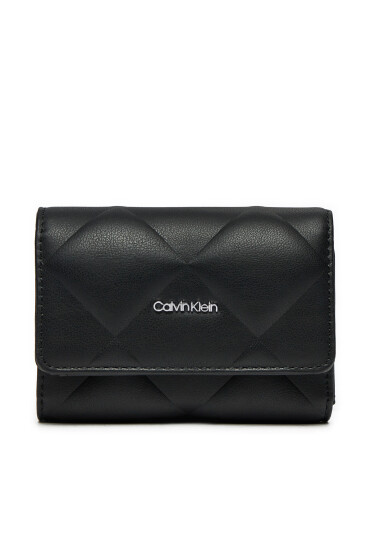 Calvin Klein Малък дамски портфейл K60K612898 Черен - Mera.bg