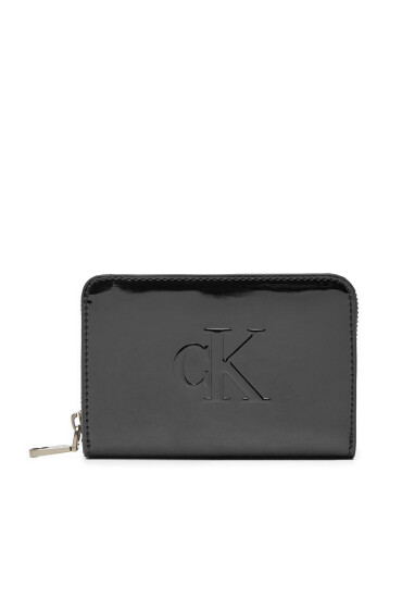 Calvin Klein Малък дамски портфейл K60K613059 Черен - Mera.bg