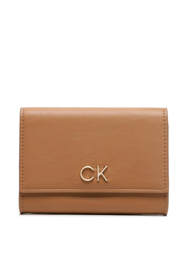 Calvin Klein Малък дамски портфейл Re-Lock Bifold & Cardholder Sm K60K611092 Кафяв - Mera.bg