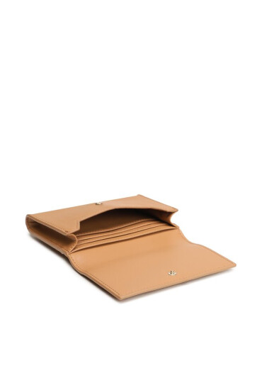 Calvin Klein Малък дамски портфейл Re-Lock Bifold & Cardholder Sm K60K611092 Кафяв - Mera.bg