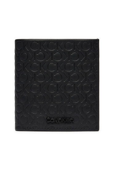 Calvin Klein Малък мъжки портфейл Ck Must Mono Trifold 6Cc W/Coin K50K511921 Черен - Mera.bg