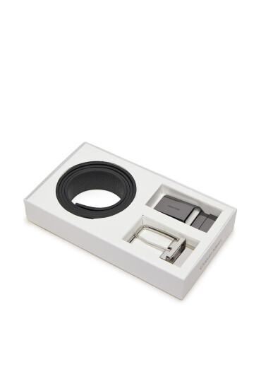 Calvin Klein Мъжки колан Gs 2 Buckles 1 Strap K50K512392 Черен - Mera.bg