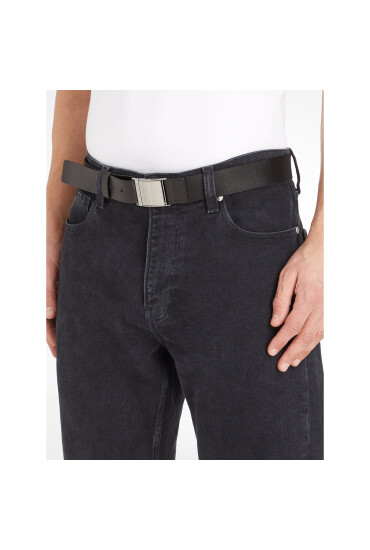 Calvin Klein Мъжки колан Iconic Plaque K50K510954 Черен - Mera.bg