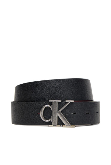 Calvin Klein Мъжки колан Monogram Buckle 35Mm Adj/Rev LV04D7017G Черен - Mera.bg