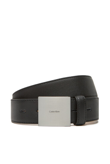 Calvin Klein Мъжки колан Plaque Buckle 35Mm LV04D7013G Черен - Mera.bg