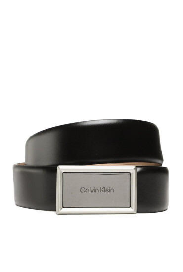 Calvin Klein Мъжки колан Pyramid Plaque 35Mm K50K510220 Ck Black BAX - Mera.bg