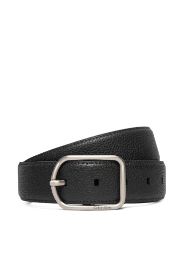 Calvin Klein Мъжки колан Round Buckle 35Mm LV04D7024G Черен - Mera.bg