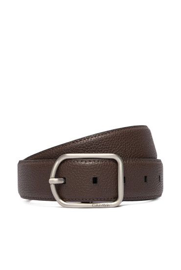 Calvin Klein Мъжки колан Round Buckle 35Mm LV04D7024G Кафяв - Mera.bg