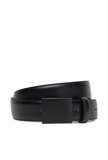 Calvin Klein Мъжки колан Titlecase Plaque Buckle 32Mm LV04D7030G Черен - Mera.bg