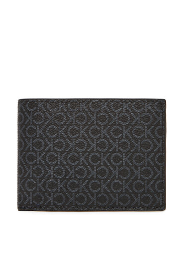 Calvin Klein Мъжки портфейл Ck Must Mono Comp Trifold W Coin LV04D1040G Черен - Mera.bg