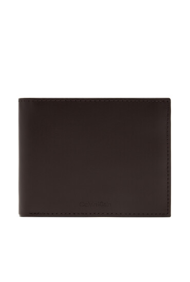 Calvin Klein Мъжки портфейл Ck Premium Trifold 10Cc W/Coin K50K512849 Кафяв - Mera.bg