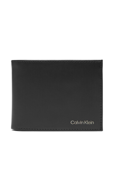 Calvin Klein Мъжки портфейл Ck Smooth Billfold W/ Coin Walle LV04D1105G Черен - Mera.bg