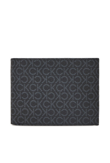 Calvin Klein Мъжки портфейл Classic Mono Trifold 10Cc W/Coin K50K512855 Черен - Mera.bg