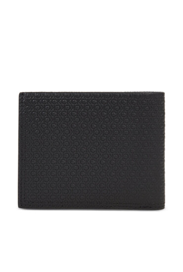 Calvin Klein Мъжки портфейл Minimalism Bifold 5Cc W/Coin K50K510896 Black/Tonal Mono 01O - Mera.bg