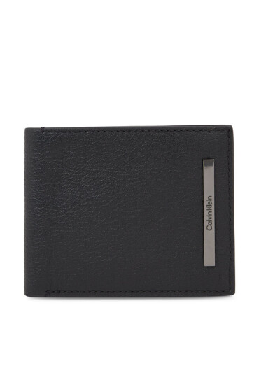 Calvin Klein Мъжки портфейл Modern Bar Bifold 5Cc W/Coin K50K510889 Ck Black BAX - Mera.bg