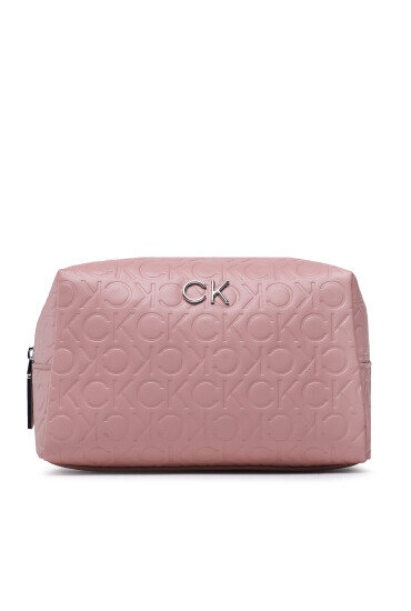 Calvin Klein Несесер Re-Lock Cosmetic Pouch Em Mono K60K610261 Розов - Mera.bg