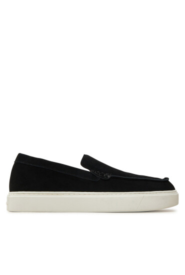 Calvin Klein Обувки Moccasin Suede HM0HM01794 Черен - Mera.bg
