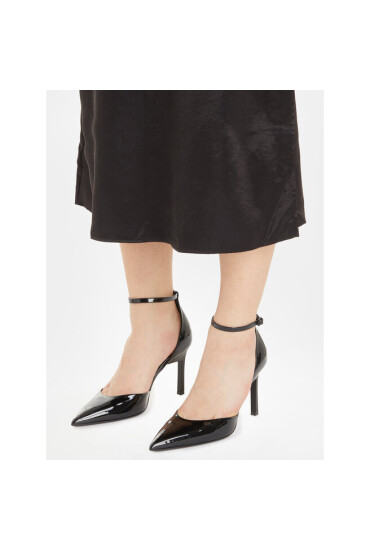 Calvin Klein Обувки Geo Stil Pump W Ankl Strp 90-Pat HW0HW01826 Ck Black BEH - Mera.bg