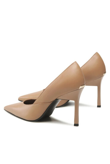 Calvin Klein Обувки на ток Geo Stiletto Pump 90 HW0HW01346 Safari Canvas RBC - Mera.bg