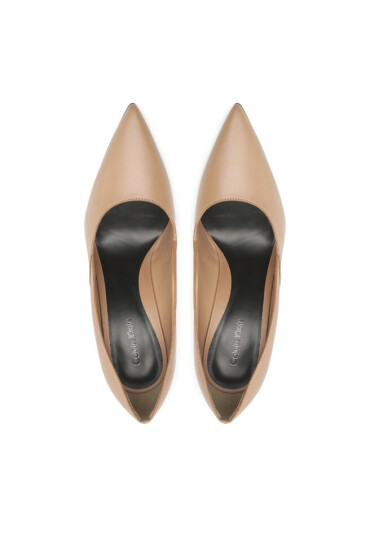 Calvin Klein Обувки на ток Geo Stiletto Pump 90 HW0HW01346 Safari Canvas RBC - Mera.bg