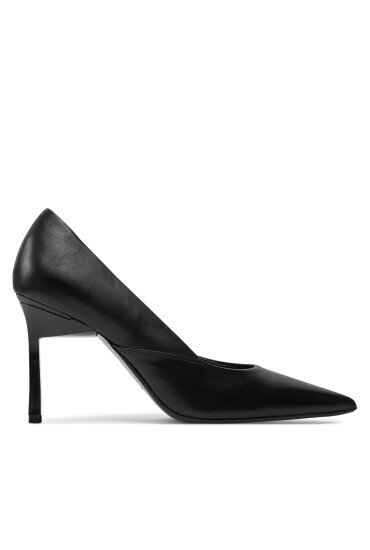 Calvin Klein Обувки на ток Heel Pump 90 Leather HW0HW01929 Черен - Mera.bg