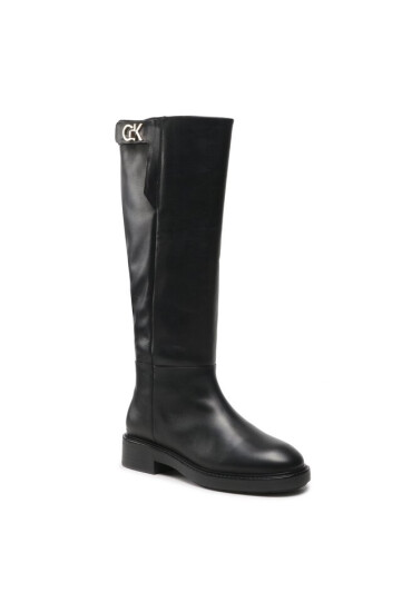 Calvin Klein Офицерки Rubber Sole Knee Boot W Hw HW0HW01255 Черен - Mera.bg