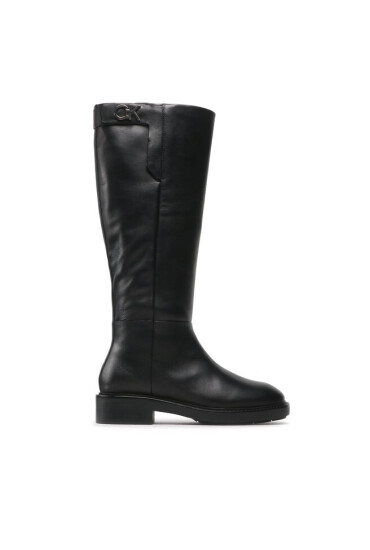 Calvin Klein Офицерки Rubber Sole Knee Boot W Hw HW0HW01255 Черен - Mera.bg