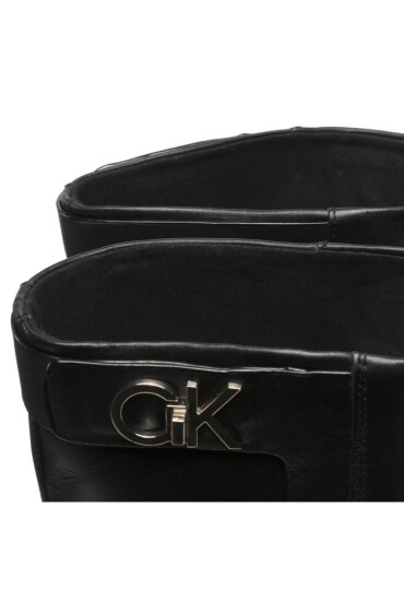 Calvin Klein Офицерки Rubber Sole Knee Boot W Hw HW0HW01255 Черен - Mera.bg